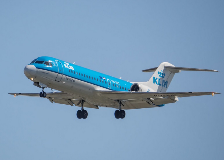 KLM is colored bleu, why?